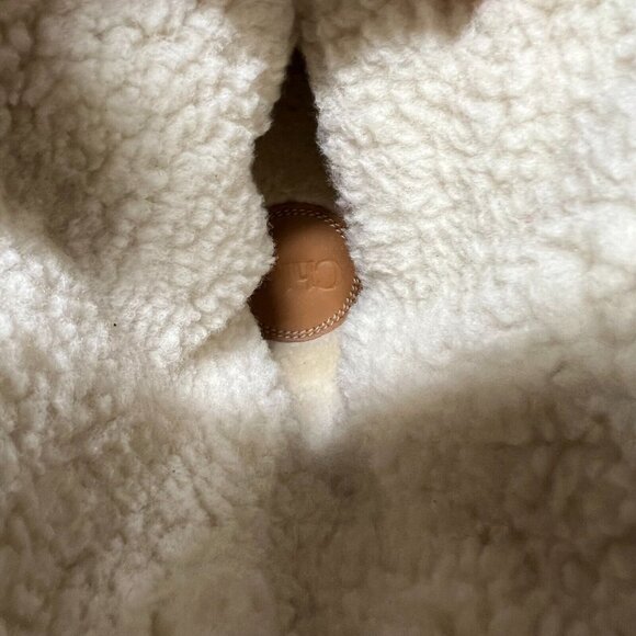 Chloe Maxie Shearling Fur Lined Brown Tan Snow Boots Fold Down Size 36 / US 6 - Picture 6 of 11